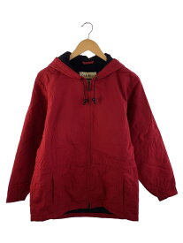 【中古】EDDIE BAUER◆中綿ジャケット/裏地フリース/マウンテンパーカー/S/ナイロン/RED/レッド【レディースウェア】