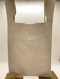 【中古】YOUNG & OLSEN◆EDIFICE別注/MARKET BAG/トートバッグ/レザー/GRY【バッグ】