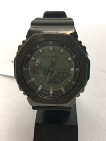 【中古】CASIO◆メタルカバードクォーツ腕時計_G-SHOCK/デジタル/GRN【服飾雑貨他】