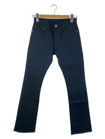 【中古】SKULL Jeans◆ブーツカットパンツ/28/コットン/BLK/無地/5508XX//【メンズウェア】