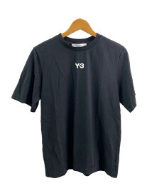 【中古】Y-3◆Tシャツ/XS/コットン/BLK/HG6091【メンズウェア】