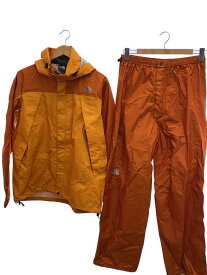 【中古】THE NORTH FACE◆セットアップ/L/ゴアテックス/ORN/NP10710/RAINTEX FLIGHT【メンズウェア】