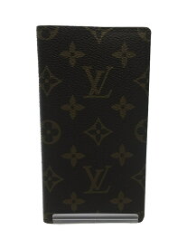 【中古】LOUIS VUITTON◆アジェンダポッシュ_モノグラム_BRW/レザー/BRW/メンズ【服飾雑貨他】