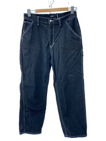 【中古】X-LARGE◆ストレートパンツ/L/コットン/BLK/無地/101212031002【メンズウェア】