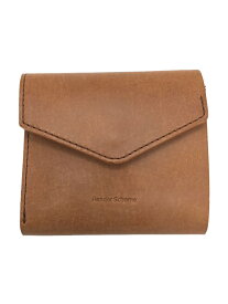 【中古】Hender Scheme◆flap wallet/2つ折り財布/レザー/BRW/無地/メンズ/ol-rc-flw【服飾雑貨他】