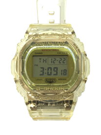 【中古】CASIO◆クォーツ腕時計・G-SHOCK/DW-5735E-7JR/アナログ/ラバー/GLD/CLR【服飾雑貨他】