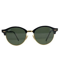 【中古】Ray-Ban◆サングラス/ウェリントン/セルロイド/BLK/GRY/メンズ/RB 4246【服飾雑貨他】