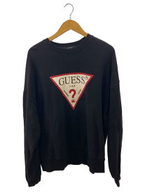 【中古】GUESS◆スウェット/L/コットン/BLK/MH4K8103J【メンズウェア】