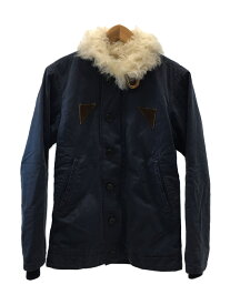 【中古】visvim◆DECKHAND JACKET/ブルゾン/1/コットン/BLU/フライトジャケット/0112205013021【メンズウェア】