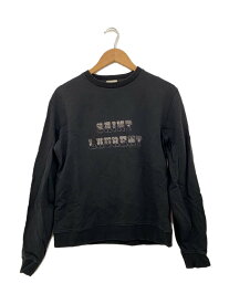 【中古】SAINT LAURENT◆スウェット/L/コットン/BLK【レディースウェア】