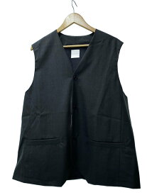 【中古】TOUJOURS◆ベスト/2/ウール/GRY【レディースウェア】