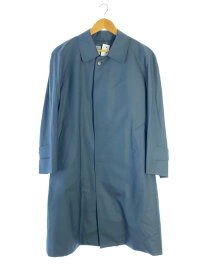 【中古】LANVIN◆ステンカラーコート/ライナー付/36/ウール/BLU/1091//【メンズウェア】