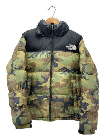 【中古】THE NORTH FACE◆ザノースフェイス/ND92235/ノベルティ ヌプシ ジャケット/L/ナイロン/カーキ/カモフラ【メンズウェア】