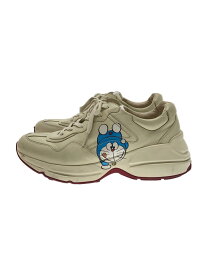 【中古】GUCCI◆×ドラえもん/ローカットスニーカー/UK8.5/CRM/レザー/655025/使用感考慮【シューズ】