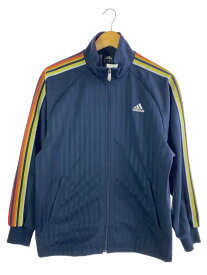 【中古】adidas◆ジャージ/S/ポリエステル/NVY/ネイビー/無地/JD2001【レディースウェア】