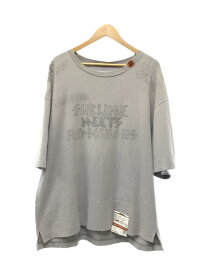 【中古】MIHARA YASUHIRO◆S.M.R Printed T-shirt/Tシャツ/48/コットン/GRY/A07TS691【メンズウェア】