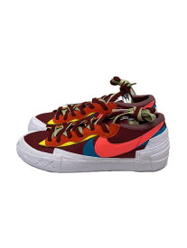 【中古】NIKE◆SACAI X KAWS X BLAZER LOW_SACAI X KAWS ブレーザー LOW/27cm/RED【シューズ】