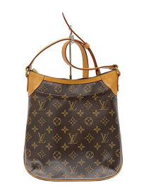 【中古】LOUIS VUITTON◆オデオンPM_モノグラム・キャンバス_BRW/PVC/BRW【バッグ】