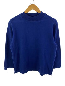 【中古】Yonetomi◆ニット・セーター(厚手)/1/コットン/BLU【メンズウェア】
