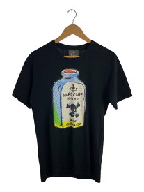 【中古】Vivienne Westwood MAN◆Tシャツ/42/コットン/BLK/VW-LP-86072【メンズウェア】