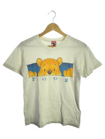 【中古】Disney VINTAGE◆90s/USA製/POOH/Tシャツ/S/コットン/WHT【メンズウェア】