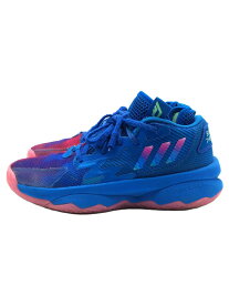 【中古】adidas◆Dame 8_キッズバスケットボールシューズ_スポーツその他/BLU【スポーツ】