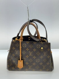 【中古】LOUIS VUITTON◆モンテーニュBB_モノグラム・キャンバス_BRW/PVC/BRW【バッグ】