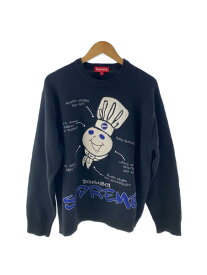 【中古】Supreme◆22AW/Doughboy Sweater/セーター(厚手)/L/ウール/BLK【メンズウェア】