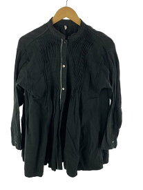 【中古】TOUJOURS◆長袖シャツ/1/コットン/BLK【レディースウェア】