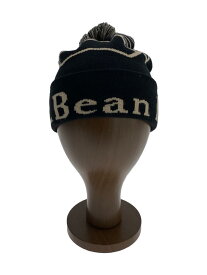 【中古】L.L.Bean◆ニットキャップ/--/ポリエステル/BLK/総柄/メンズ/517957//【服飾雑貨他】