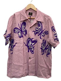 【中古】Needles◆×Kae Tanaka/25SS/One-Up Shirt/M/レーヨン/PNK/QV432//【メンズウェア】