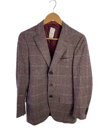 【中古】ISAIA◆テーラードジャケット/44/ウール/マルチカラー/チェック【メンズウェア】