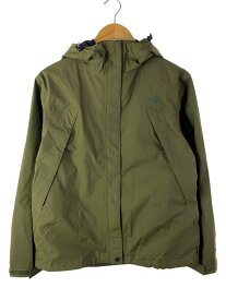 【中古】THE NORTH FACE◆SCOOP JACKET_スクープジャケット/L/ナイロン/KHK【レディースウェア】