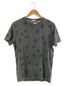 【中古】MONCLER◆スター柄/Tシャツ/M/コットン/カーキ/総柄/B2-091-80099-50-83110【レディースウェア】