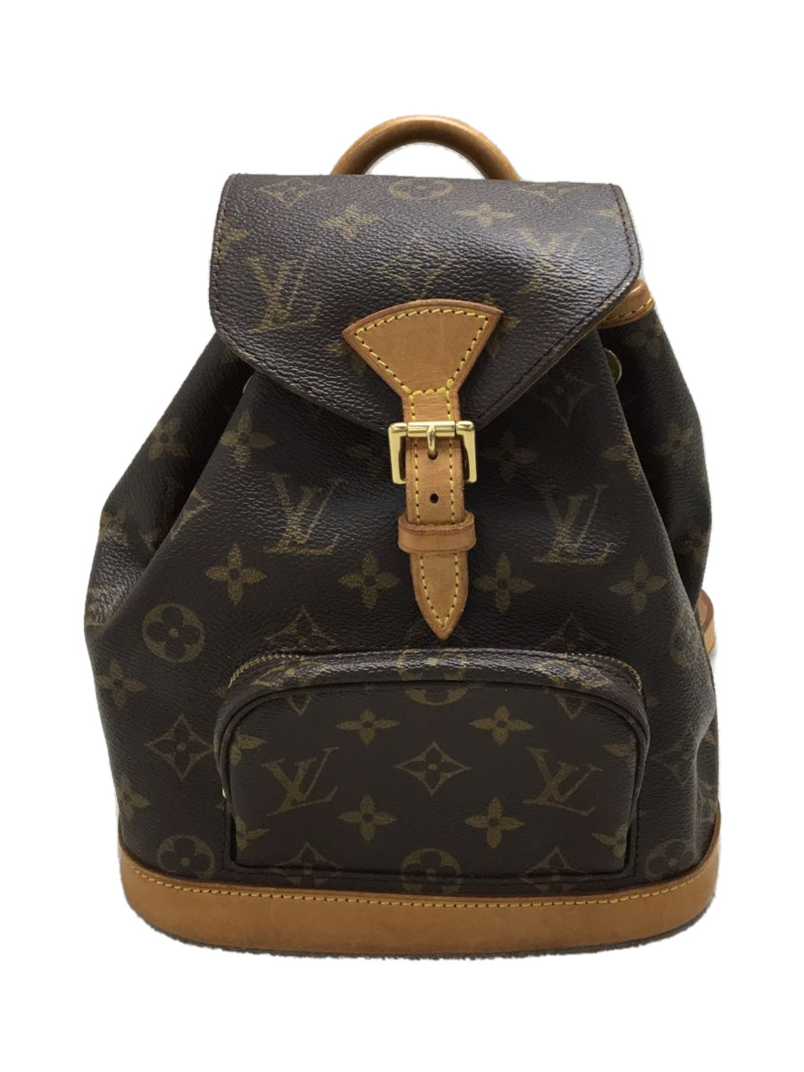Used Louis Vuitton Mini Monsori/ Canvas/Backpack/Rucksack/Pvc/Brown/M51137/Sp096