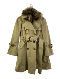 【中古】BURBERRY BLUE LABEL◆トレンチコート/40/コットン/ベージュ【レディースウェア】