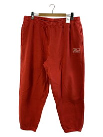 【中古】NIKE◆STONE WASHED FLEECE PANT/ボトム/XXL/コットン/RED/FJ9157-642【メンズウェア】