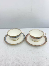 【中古】Noritake◆カップ&ソーサー/2点セット/ピンク・ブルー//【キッチン用品】