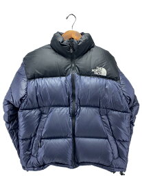 【中古】THE NORTH FACE◆ザノースフェイス/nf002yo/90s/ヌプシ/ダウンジャケット/L/ナイロン/ネイビー/無地//【メンズウェア】