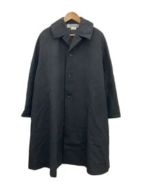 【中古】COMME des GARCONS COMME des GARCONS◆カシミア混Aラインウールコート/S/ウール/BLK/RN-C007【レディースウェア】