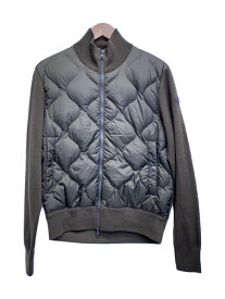 【中古】MONCLER◆ダウンジャケット/M/アクリル/KHK/無地/C2-091-94111-00-97551【メンズウェア】