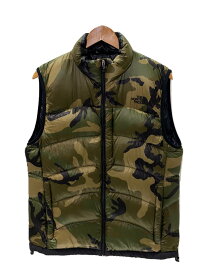 【中古】THE NORTH FACE◆ACONCAGUA VEST_アコンカグアベスト/L/ナイロン/マルチカラー/カモフラ//【メンズウェア】