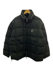 【中古】EMPORIO ARMANI◆ダウンジャケット/52/ポリエステル/BLK/無地/6L1BS4 1NNLZ【メンズウェア】