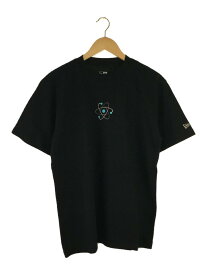 【中古】NEW ERA◆Tシャツ/L/コットン/BLK/プリント【メンズウェア】