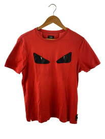 【中古】FENDI◆Tシャツ/48/コットン/RED/FY0722 94T【メンズウェア】