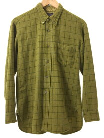 【中古】PENDLETON◆長袖シャツ/L/ウール/YLW/チェック/60s//【メンズウェア】