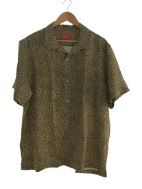 【中古】Supreme◆leopard silk shirt/半袖シャツ/XL/シルク/レオパード【メンズウェア】