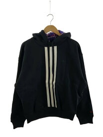 【中古】adidas◆パーカー/KORN HOODIE BLACK/XL/コットン/BLK/JG1337//【メンズウェア】