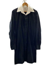 【中古】YOHJI YAMAMOTO◆長袖シャツ/4/コットン/BLK【メンズウェア】