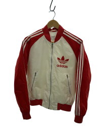 【中古】adidas◆ナイロンジャケット/XS/ナイロン/WHT/無地【レディースウェア】